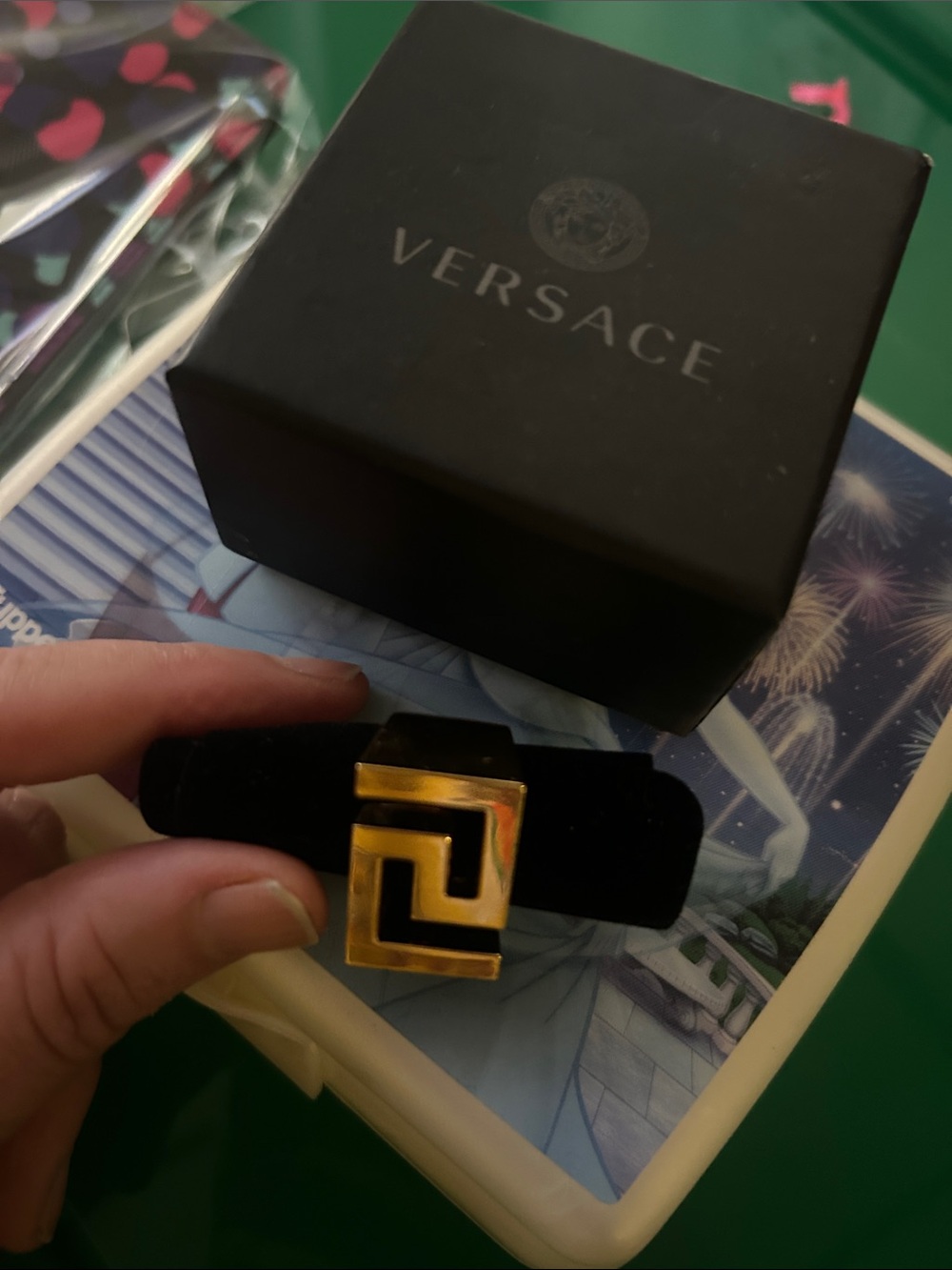 Versace Gold Versace ring size 6 - Picture 2 of 6
